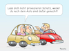 Cartoon: Senioren - Autofahrer (small) by wista tagged senioren,rentner,auto,autofahrer,autofahren,straße,verkehr,rowdys,rasen,raser,überholen,tempo
