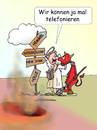 Cartoon: Zur Hölle (small) by wista tagged hölle,himmel,engel,teufel,satan,höllenfeuer,feuer,abschied,wege,wegweiser,freunde,dumme,sprüche,good,bye,tschüss