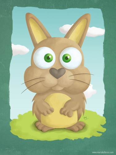 Cartoon: Random Bunny (medium) by kellerac tagged kellerac,maria,keller,bunny,conejo,caricatura,cartoon,rabbit,illustration