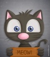 Cartoon: Cat got your tongue? (small) by kellerac tagged cartoon,cat,gato,caricatura,kellerac,maria,keller,animal,nature,naturaleza