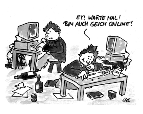 Cartoon: Auch gleich online (medium) by achecht tagged online,line,drogen,drugs,drug,computer,koks,droge,online,drogen,computer,koks,droge,high,jugend,arbeit,job,sucht,süchtig