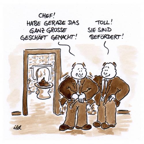 Cartoon: Das ganz große Geschäft (medium) by achecht tagged geschäft,großauftrag,finanzkrise,bank,beförderung,aufstieg,klo,toilette,kackwurst,kot,stuhl,stuhlgang,peter,prinzip,kompetenz,inkompetenz,kontrolle,qualitätskontrolle,qualitätsmanagement,qualitätssicherung,geschäft,großauftrag,firma,chef,boss,angestellter,arbeit,job,karriere,arbeiter,beförderung,aufstieg,aufschwung,toilette,klo,wc,badezimmer,kot,fäkalien,stuhl,stuhlgang,banker,bank,banken,finanzen,pleite,bankrott,wirtschaft,finanzkrise,auftrag,unternehmen,hypo real estate,geld,hypo,real,estate