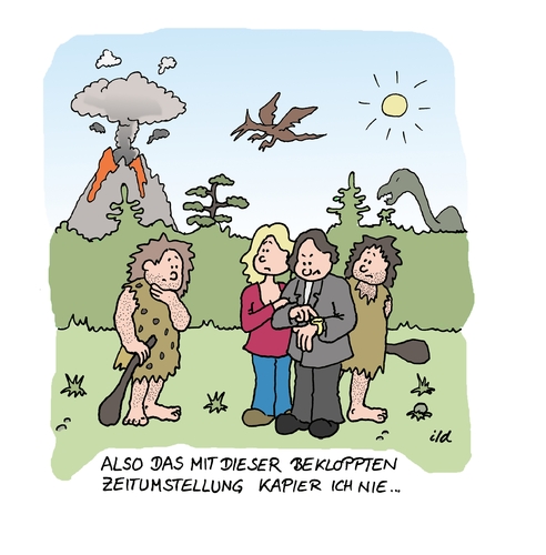 Cartoon: Zeitumstellung kapier ich nie (medium) by achecht tagged zeit,zeitumstellung,umstellung,zeitverwerfung,sommerzeit,winterzeit,uhr,uhrzeit,urzeit,umstellen,zeitreise,zeit,zeitumstellung,umstellung,zeitverwerfung,sommerzeit,winterzeit,uhr,uhrzeit,urzeit,umstellen,zeitreise