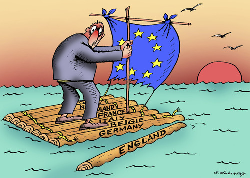 Cartoon: free-swimming (medium) by Dubovsky Alexander tagged referendum,politics