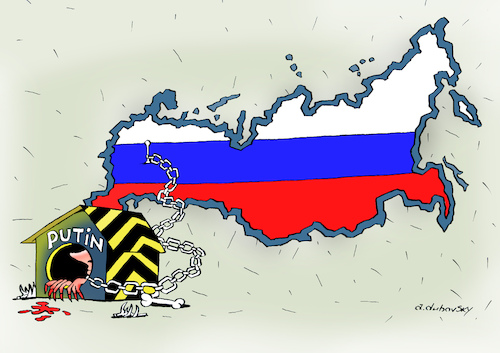Cartoon: no title (medium) by Dubovsky Alexander tagged putin,politics,war,rusland