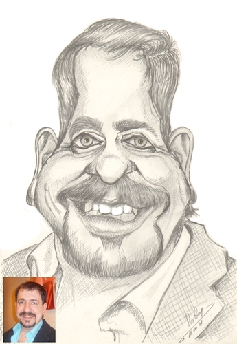 Cartoon: Jean Deras (medium) by cabap tagged caricature