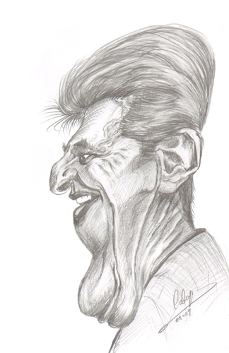 Cartoon: John Kerry (medium) by cabap tagged caricature