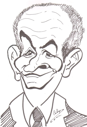 Cartoon: Louis de Funes (medium) by cabap tagged caricature