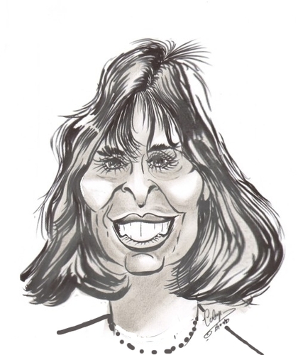 Cartoon: Talia Shire (medium) by cabap tagged caricature