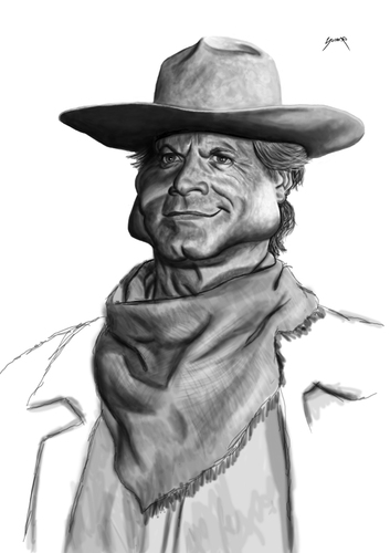 Cartoon: terence hill (medium) by szomorab tagged terence,hill
