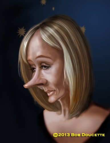 Cartoon: J. K. Rowling (medium) by tobo tagged jk,rowling,caricature