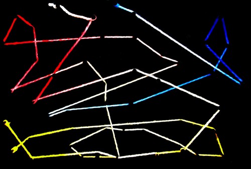 Cartoon: network (medium) by milanjanosov tagged blue,red,yellow,spectrum,linex,spider,nest,network,linkd,connections,relationship