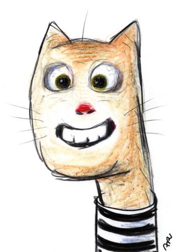 Cartoon: Streifenkatze (medium) by ari tagged stripes,are,cool