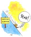 Cartoon: glatteis (small) by ari tagged glatteis,wetter,winter,kalt,schnecke,eis,schnee,klima,klimawandel,ari,plikat,frost