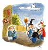 Cartoon: Halloween (small) by ari tagged halloween kinder kostüm kürbis verkleidung grusel horror plikat gespenst hexe teufel drakula manager