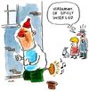 Cartoon: lied (small) by ari tagged lied tröte mann frau vuvuzela song sound