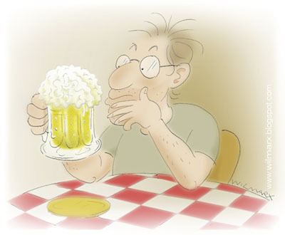 Cartoon: Chope cerebral (medium) by Wilmarx tagged chope,bier,people