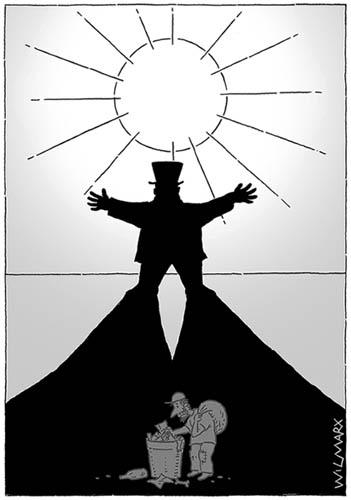 Cartoon: Sol para todos (medium) by Wilmarx tagged capitalismo