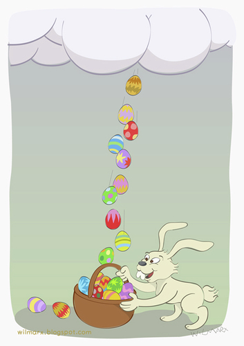Cartoon: The origin of Easter eggs (medium) by Wilmarx tagged easter,eggs