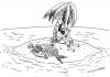 Cartoon: O mar serenou... (small) by Wilmarx tagged desert,island