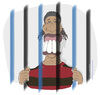 Cartoon: Ronaldinho condemned by fans (small) by Wilmarx tagged ronaldinho gremio futebol soccer