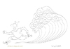 Cartoon: Spam tsunami (small) by Wilmarx tagged internet,email,spam