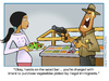 Cartoon: Salad Bar (small) by carol-simpson tagged immigration,salad,bar,usa,labor,unions