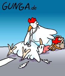 Cartoon: Huhn (medium) by Gunga tagged huhn