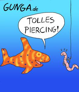Cartoon: Piercing (medium) by Gunga tagged piercing