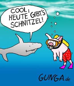 Cartoon: Schnitzel (medium) by Gunga tagged schnitzel