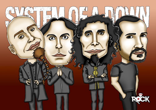 Cartoon: system of a down (medium) by mitosdorock tagged rod,stewart