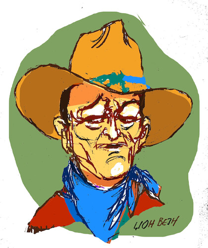 Cartoon: DJON WEJN (medium) by Miro tagged djon,wejn