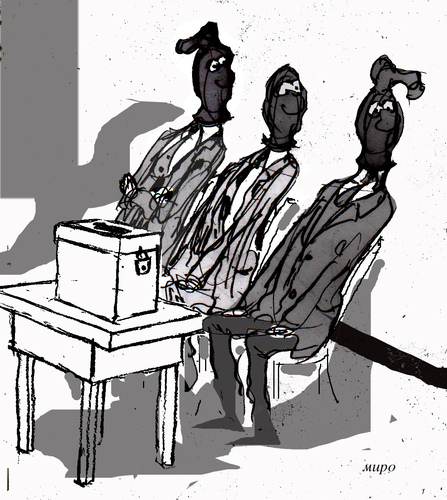Cartoon: election commissions (medium) by Miro tagged election