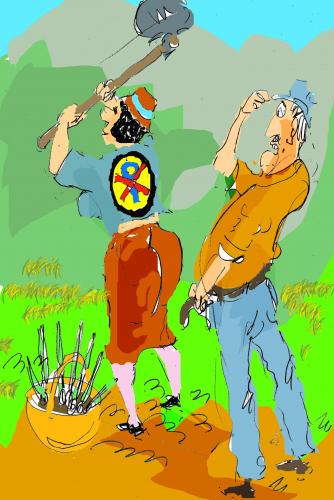 Cartoon: farmer (medium) by Miro tagged farmer,agriculture