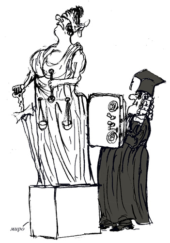 Cartoon: justice (medium) by Miro tagged justice