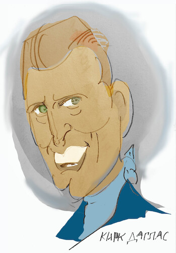 Cartoon: KIRK DAGLAS (medium) by Miro tagged kirk,daglas