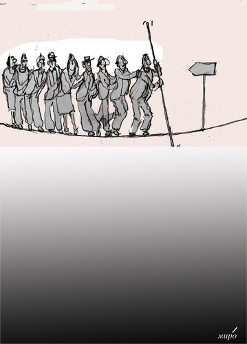 Cartoon: lider (medium) by Miro tagged lider