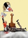 Cartoon: visa (small) by Miro tagged visa