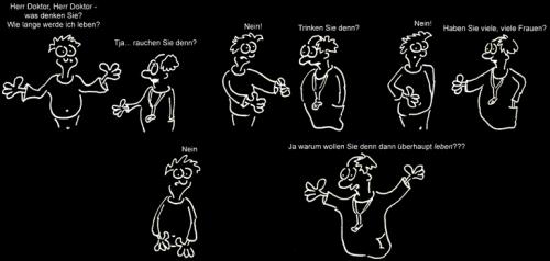 Cartoon: Herr Doktor (medium) by Newbridge tagged leben,arzt,doktor,medizin,hilfe,gesundheit