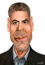 Cartoon: George Clooney (small) by Senad tagged george,clooney,senad,nadarevic,bosnia,bosna,karikatura,cartoon