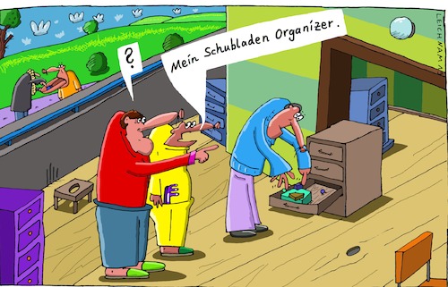 Cartoon: ? (medium) by Leichnam tagged schubladen,organizer,unklarheit,diener,personengebunden,leichnam,leichnamcartoon