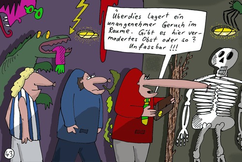 Cartoon: Altes Panel aus Rückschädel 3 (medium) by Leichnam tagged rückschädel,siegling,abrechnung,leichnamcomic,ehrhardt,gerhard,elke,gisela,geisterbahn,schausteller,rummelplatz