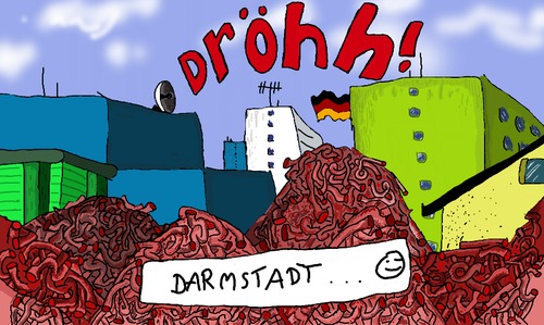 Cartoon: Der alte Witz (medium) by Leichnam tagged der,darmstadt,alte,witz,uralt,gag,rektal,city