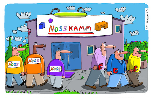 Cartoon: Firma (medium) by Leichnam tagged firma,nosskamm,noss,kämme,leichnam,leichnamcartoon
