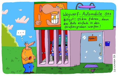 Cartoon: Ganz simpel (medium) by Leichnam tagged simpel,wegwerfen,wegwerfgesellschaft,automobil,billig,leichnam,leichnamcartoon