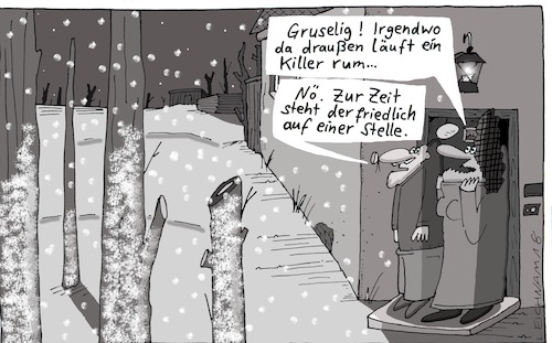 Cartoon: Horror (medium) by Leichnam tagged horror,grusel,mörder,killer,täter,krimi,nö,gruselig,leichnam,leichnamcartoon