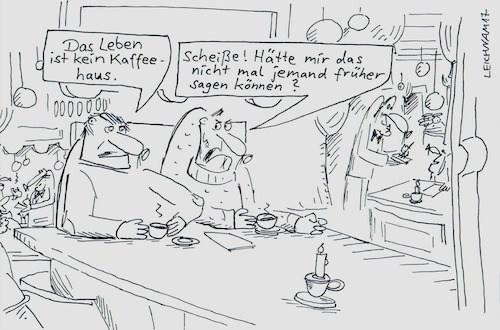 Cartoon: In Wien (medium) by Leichnam tagged wien,kaffeehaus,zwei,herren,gäste,am,tisch,leichnam,leichnamcartoon