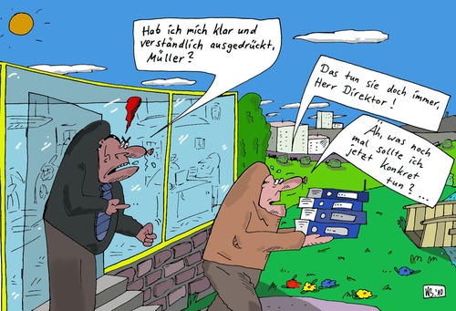Cartoon: katzbuckelnd (medium) by Leichnam tagged katzbuckelnd,boss,chef,untergebener,firma,büro,autorität,leichnam