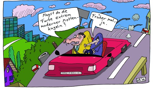 Cartoon: mögen (medium) by Leichnam tagged mögen,abhang,kuppe,mottenkugeln,früher,mal,farbe