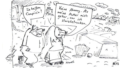 Cartoon: Name (medium) by Leichnam tagged name,campisio,keine,ahnung,geburt,mutter,sohn,betrunken,besoffen,alkohol,trinker,säufer